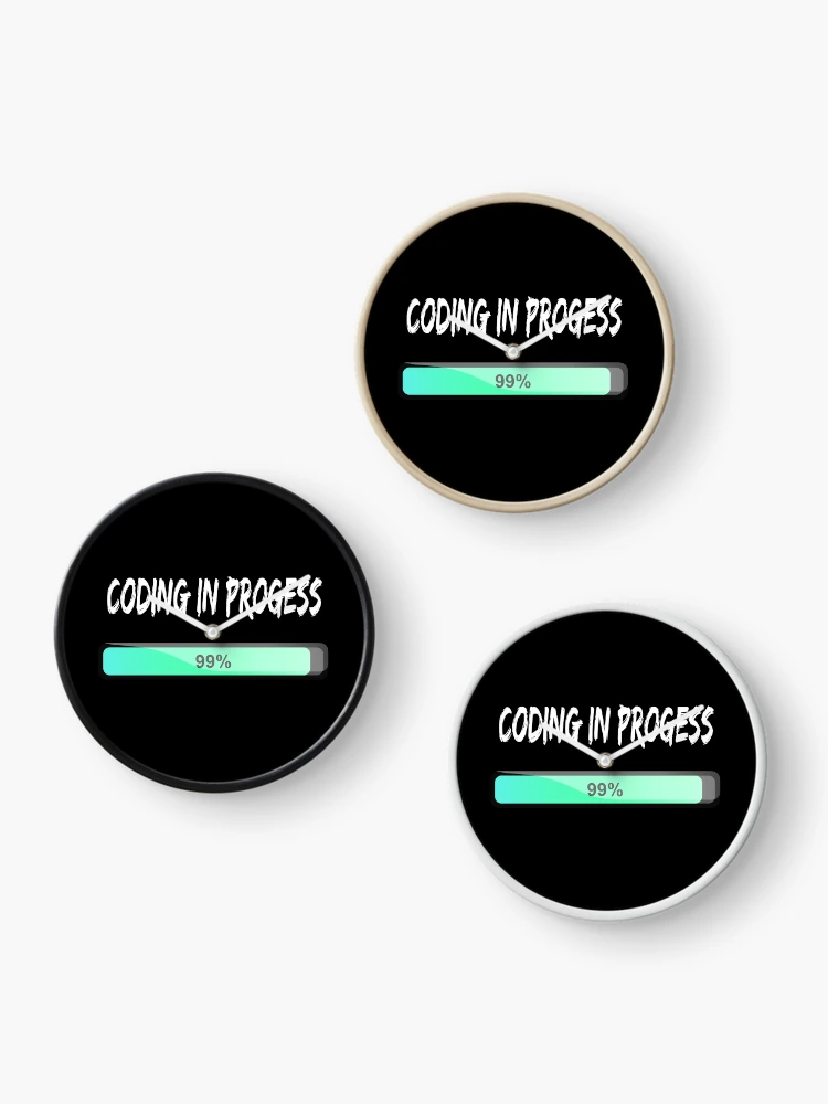 Thumbnail 3 of 4, Clock, Coding in progress designed and sold by xeron32.