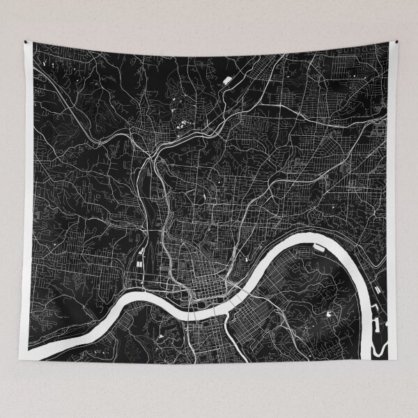 Item preview, Cincinnati Map designed and sold by Kara515.