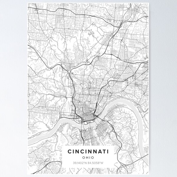 Item preview, Cincinnati Map designed and sold by Kara515.