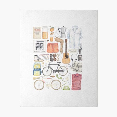 Item preview, Call Me By Your Name Minimal Illustration Painting  designed and sold by flatlaydesign.