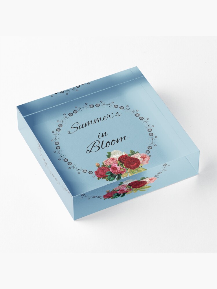 Alternate view of Summer's in Bloom Acrylic Block