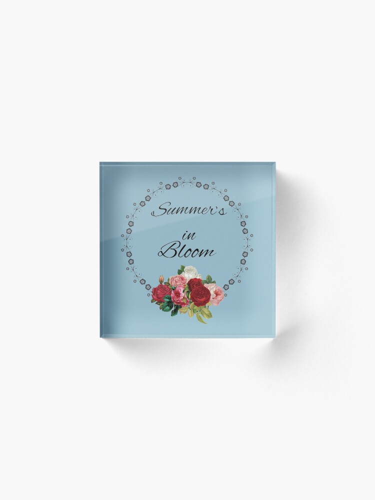 Alternate view of Summer's in Bloom Acrylic Block
