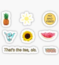Sommer-Aufkleber, Sommer Aufkleber Pack Aufkleber, gelbe Aufkleber Pack Sticker