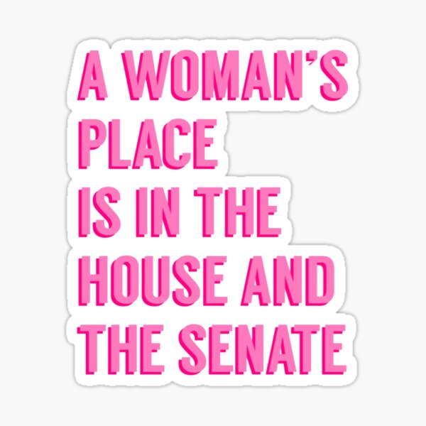 Item preview, House and Senate Pink Sticker designed and sold by tullabee.