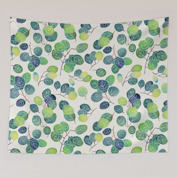 Item preview, Watercolor eucalyptus white  designed and sold by Elenanaylor.