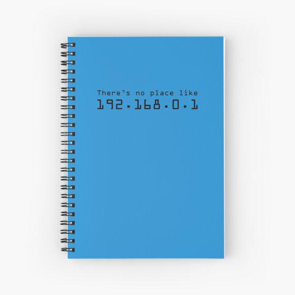 192.168.0.1 Spiral Notebook