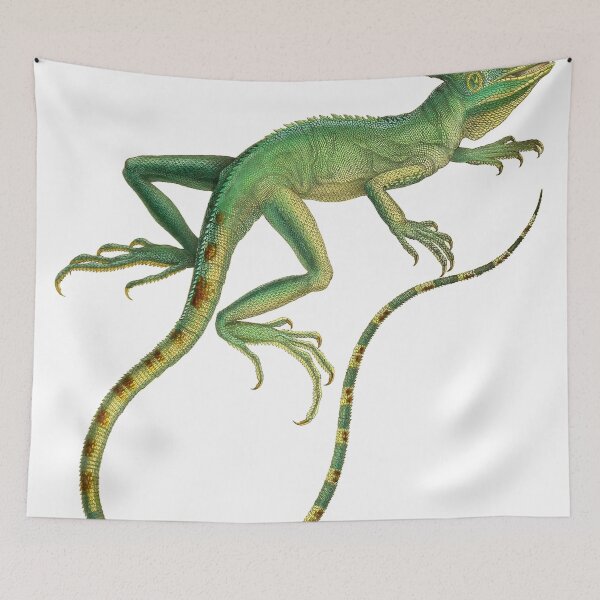 Artikelvorschau, Basilisk-Eidechse - Weinleseillustration entworfen und verkauft von billythekidtees.
