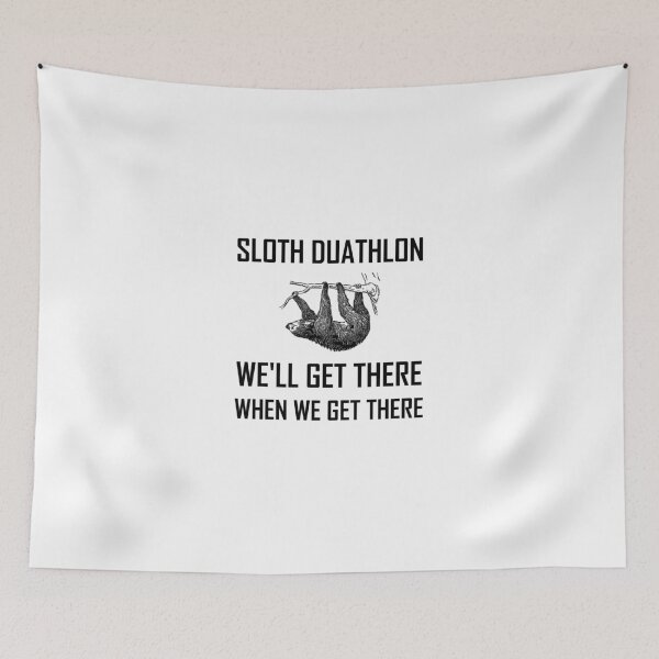 Item preview, Sloth Duathlon Get There Funny designed and sold by TheBestStore.
