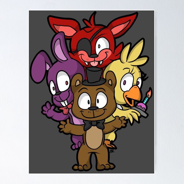 Fnaf Chibi Five Nights at Freddy's  Poster for Sale by AldoEan