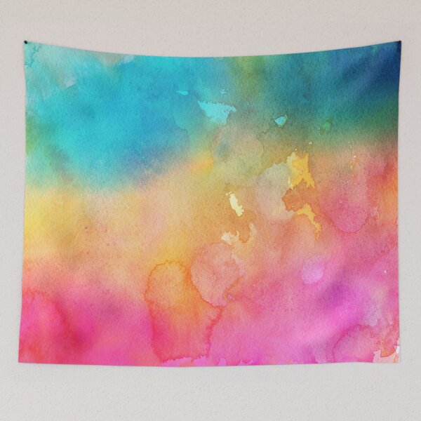 Item preview, Bright Pinks, Blues & Orange Watercolour designed and sold by Smithy Cottage Studios.