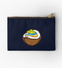 Coconut with Hawaiian Beach Studio Pouch