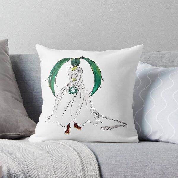 Flower Girl : Muguet (Lily of the valley) Throw Pillow