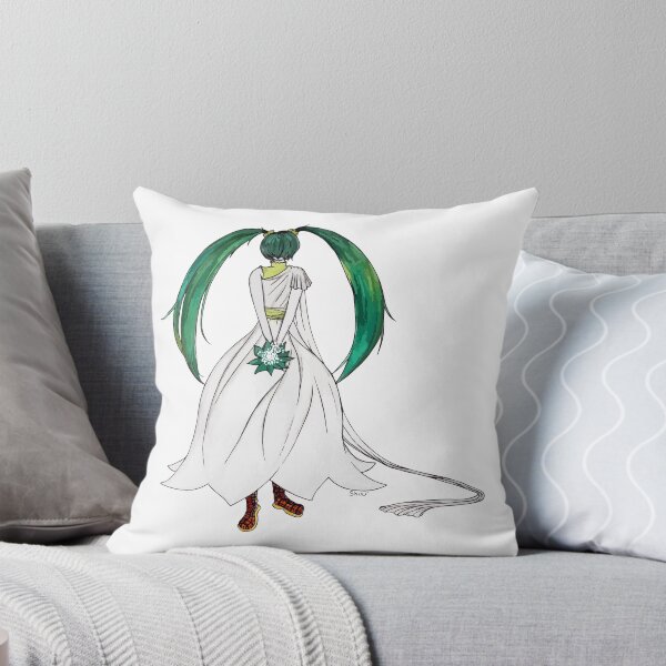 Flower Girl : Muguet (Lily of the valley) Throw Pillow