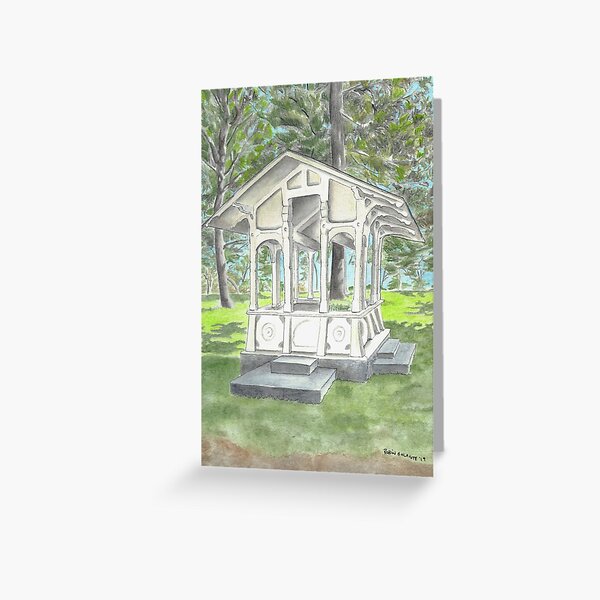 "Sutro Gazebo" by Robin Galante Greeting Card