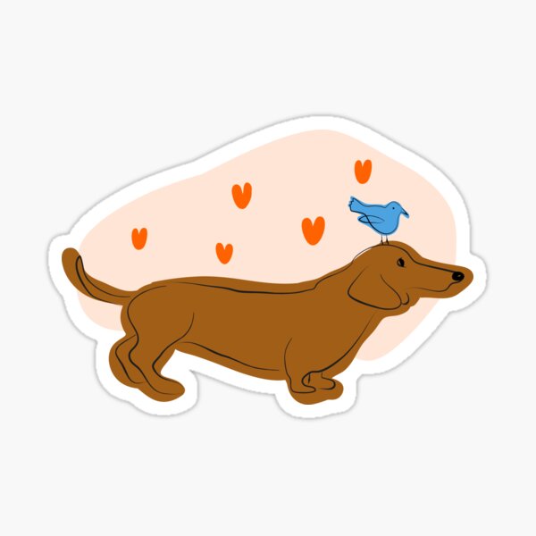 Dachshund Sticker Sticker