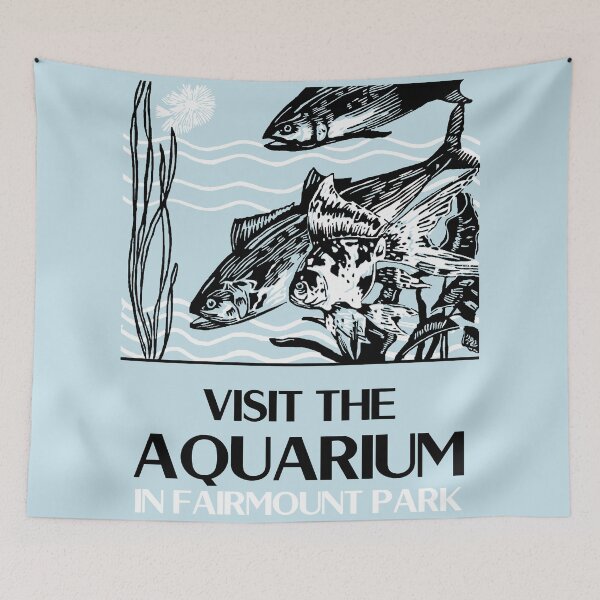 Item preview, Visit the Aquarium retro advertising designed and sold by aapshop.