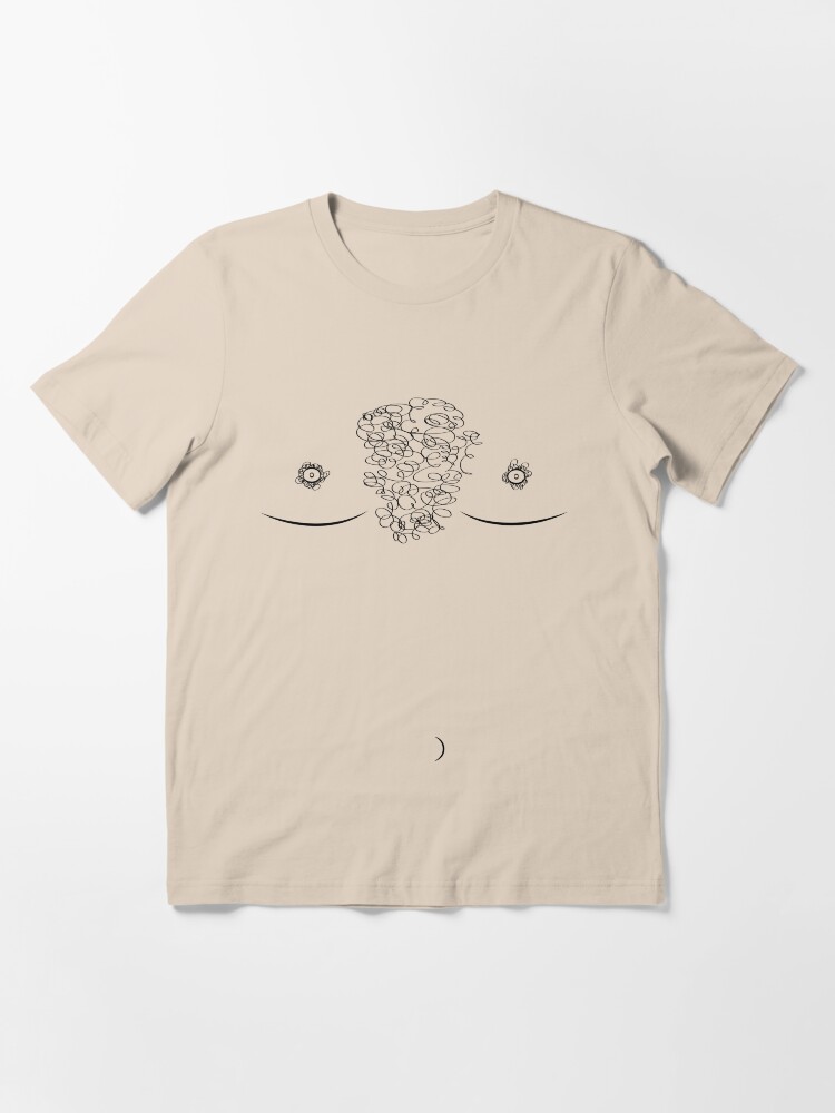 hairy man t shirt