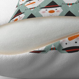 Alternate view of Snowmen Meltdown Floor Pillow