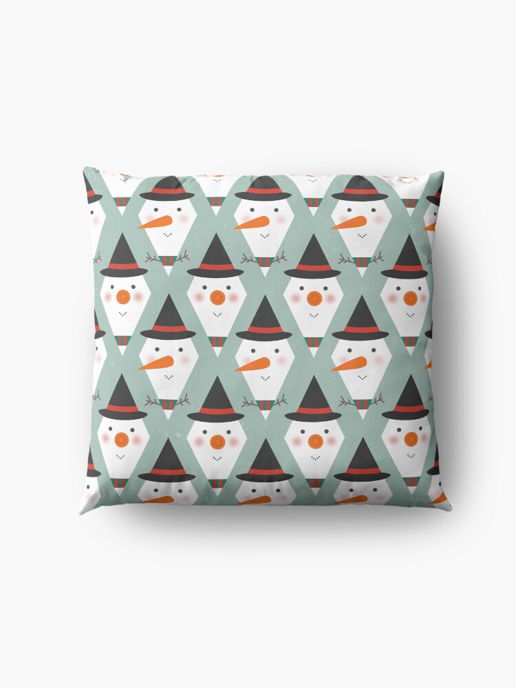 Alternate view of Snowmen Meltdown Floor Pillow