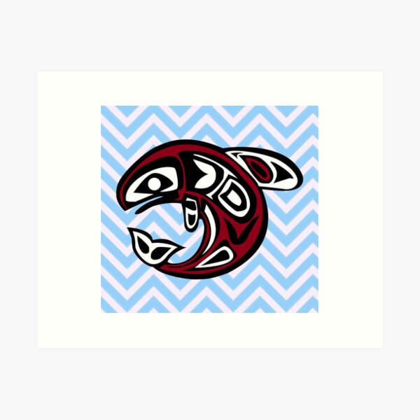 Pacific Northwest Coast Orca Whale Haida Art - Native American Tribal  Leggings by Art Dynamite