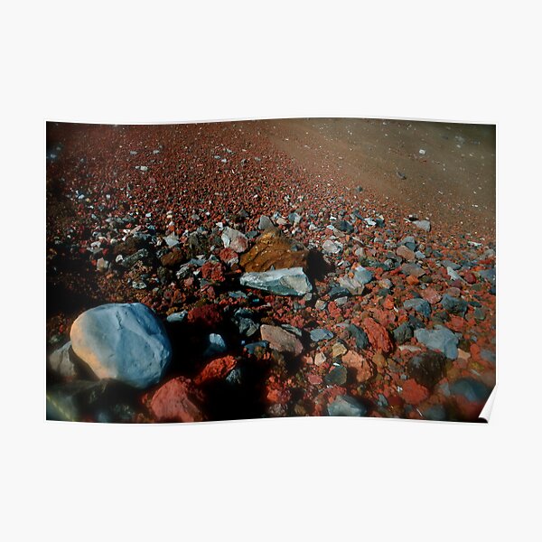 Multi-Colored Basalt on Mount Fuji Poster