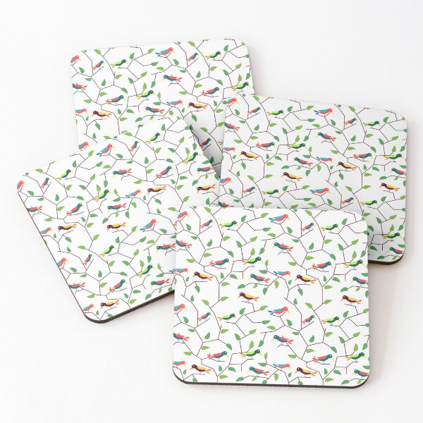 Item preview, Colorful birds and foliage jungle pattern designed and sold by mrhighsky.