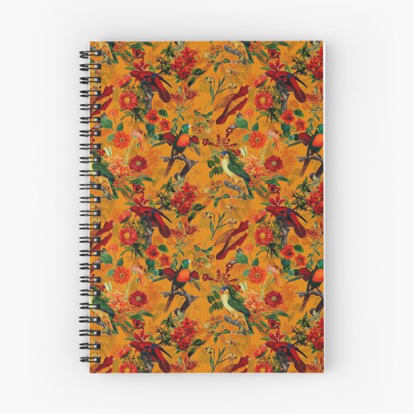 Item preview, Vintage Tropical Bird Jungle Botanical Garden orange Nightgarden designed and sold by UtArt.
