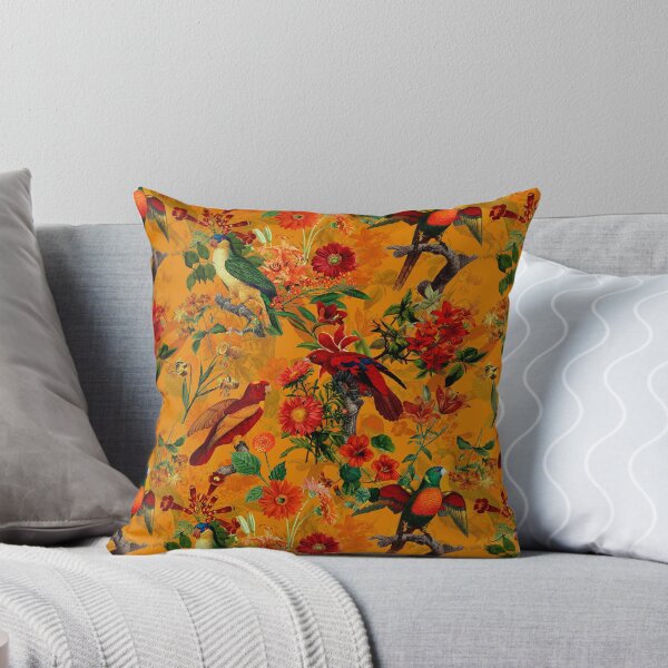 Item preview, Vintage Tropical Bird Jungle Botanical Garden orange Nightgarden designed and sold by UtArt.