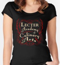 Lecter Academy of Culinary Arts. Women's Fitted Scoop T-Shirt