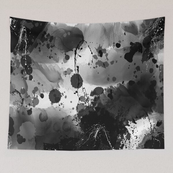 Item preview, Black & White Abstract Watercolour designed and sold by Smithy Cottage Studios.