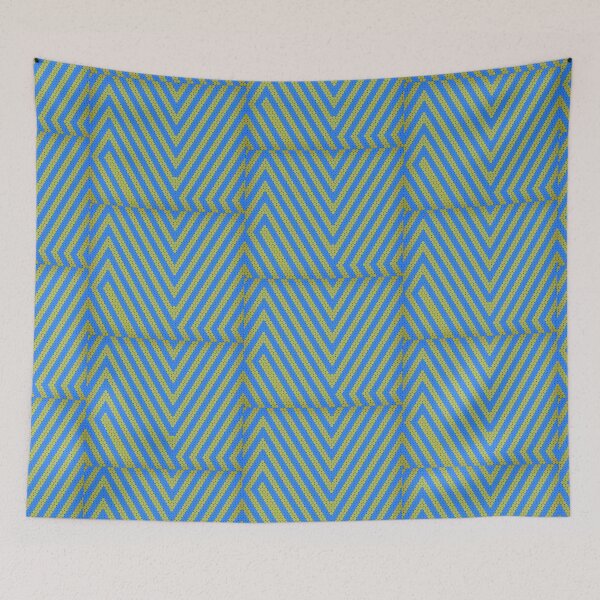 Item preview, Lines / circles blue and yellow pattern designed and sold by wagnerps.