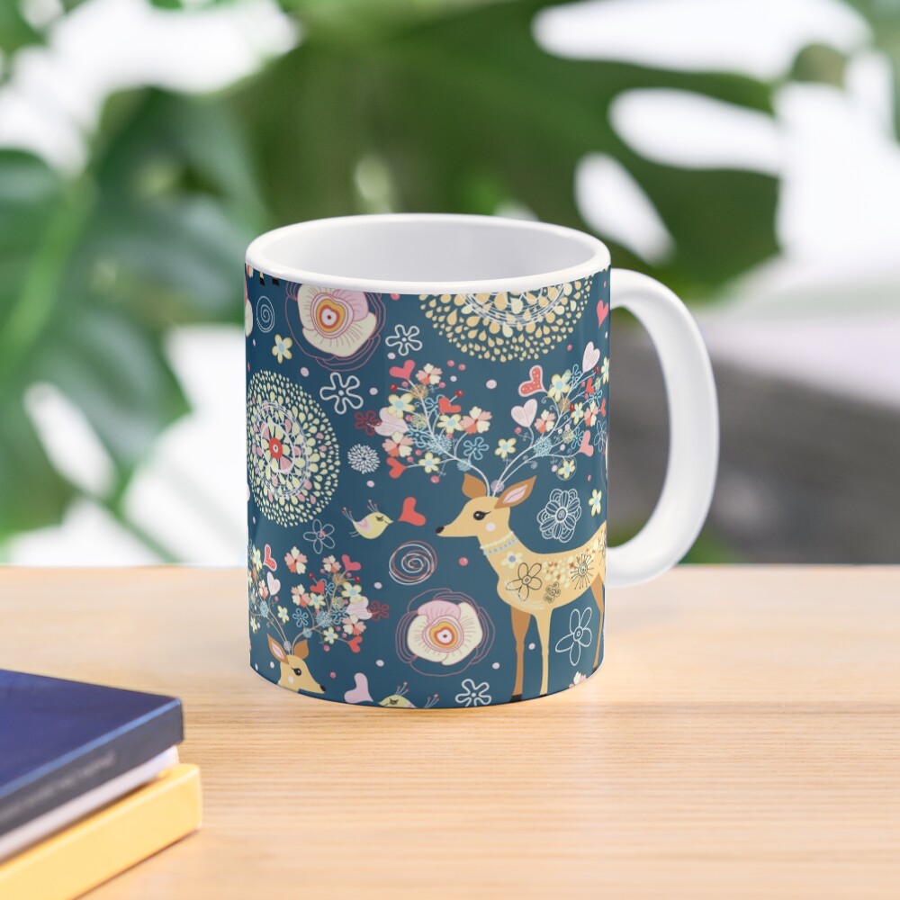 pattern festive reindeer Mug