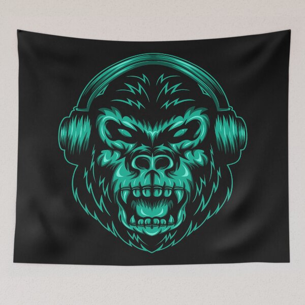 Item preview, Gorilla headphone designed and sold by leen12 Art Designs Prints.