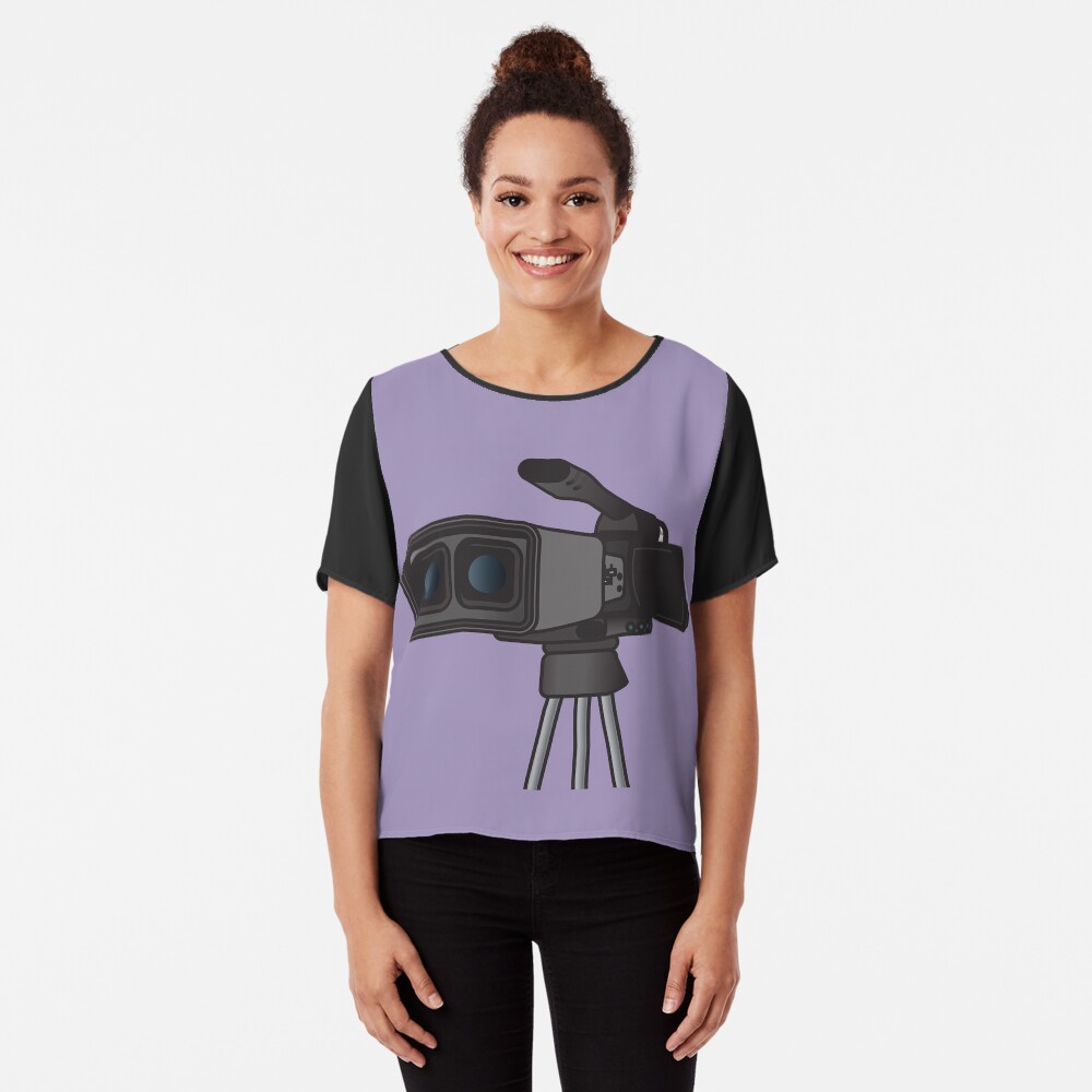 Movie Camera Chiffon Top