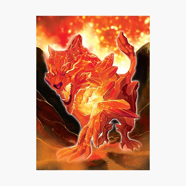 Crystalfire Wolf Photographic Print