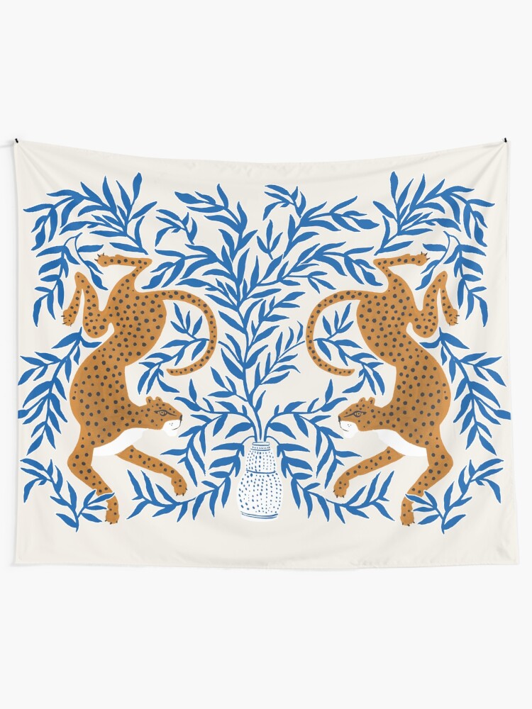 Alternate view of Jungle Jaguar Tapestry