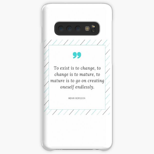 Henri Bergson Quote Samsung Galaxy Snap Case