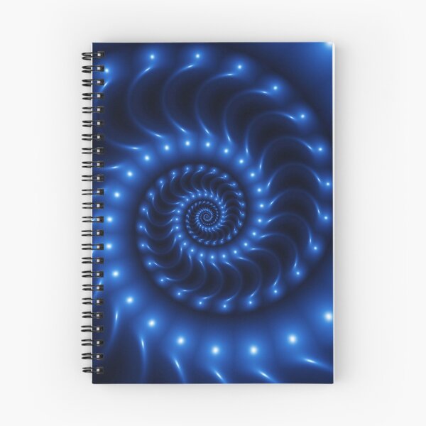 Item preview, Glossy Blue Spiral Fractal  designed and sold by Kitty Bitty.