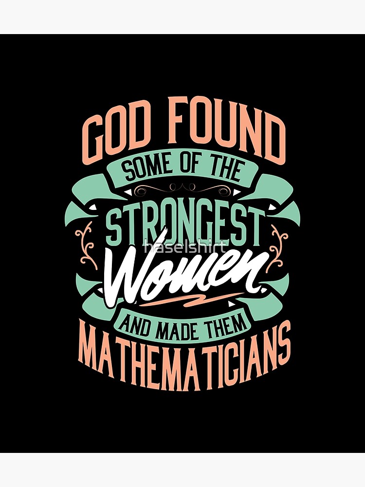Disover Strong Woman Mathematicians Profession Gift Idea Premium Matte Vertical Poster