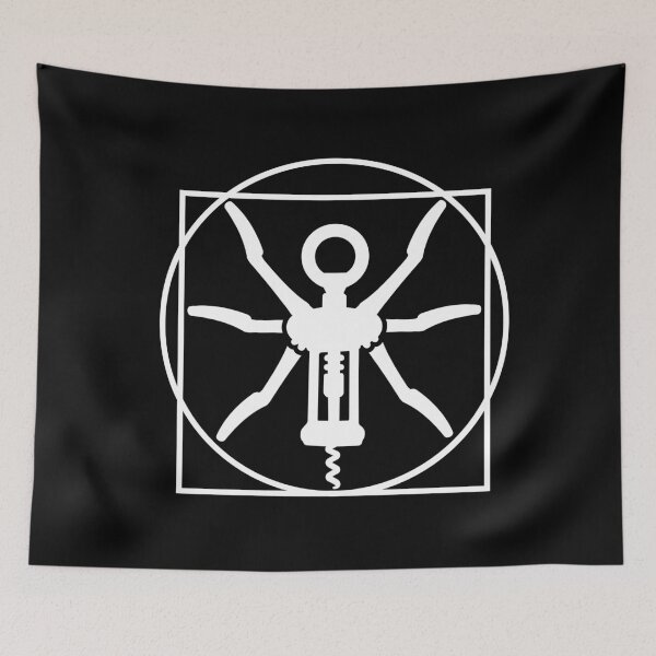Item preview, Vitruvian man wine cork screw Leonardo Da Vinci designed and sold by LaundryFactory.