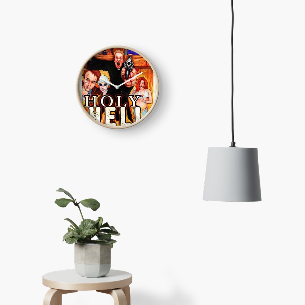 Item preview, Clock designed and sold by HolyHell.