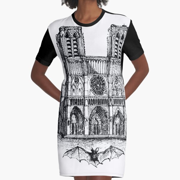Notre-Dame de Paris #NotreDameinParis #NotreDamedeParis #NotreDame Graphic T-Shirt Dress