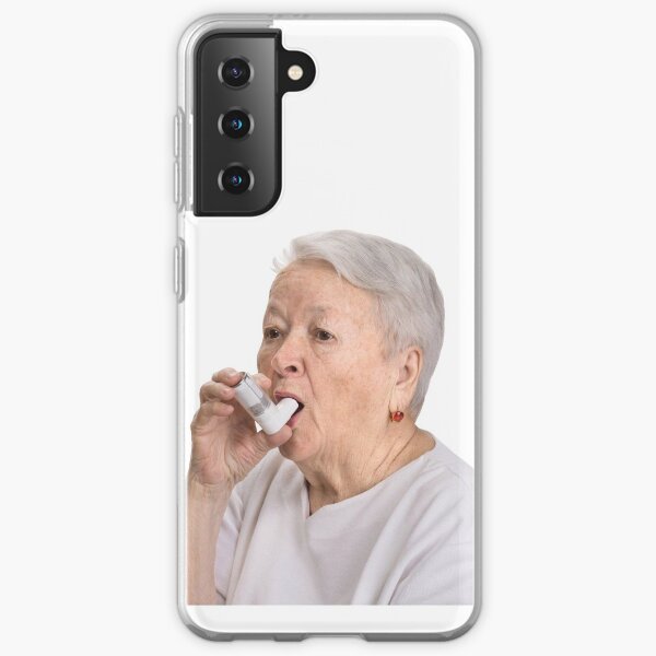 Old Lady with Inhaler Samsung Galaxy Soft Case
