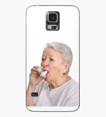 Alte Dame mit Inhalator Hülle & Skin für Samsung Galaxy
