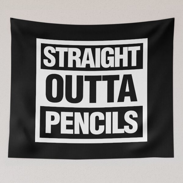 Item preview, Straight Outta Pencils designed and sold by elhefe.