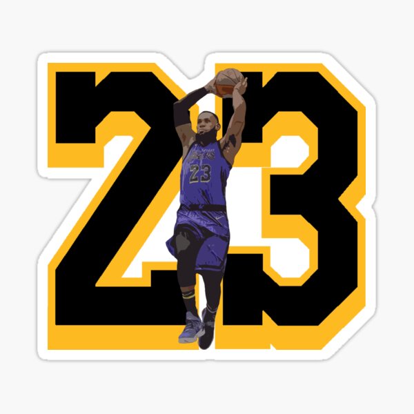 King Lebron James 23 Sticker by patrickstar1337