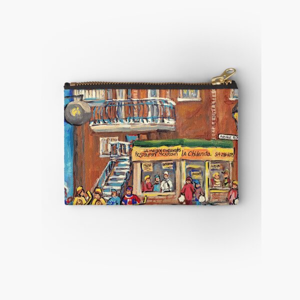 Item preview, CHILEAN CAFE CORNER ROY AND DEBULLION MONTREAL HOCKEY ART designed and sold by Carole  Spandau.