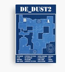 CSGO DE_Dust 2 Canvas Print