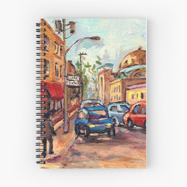 Item preview, MILE END MONTREAL WINTER HOCKEY SCENE CORNER CLARK AND ST. VIATEUR designed and sold by Carole  Spandau.