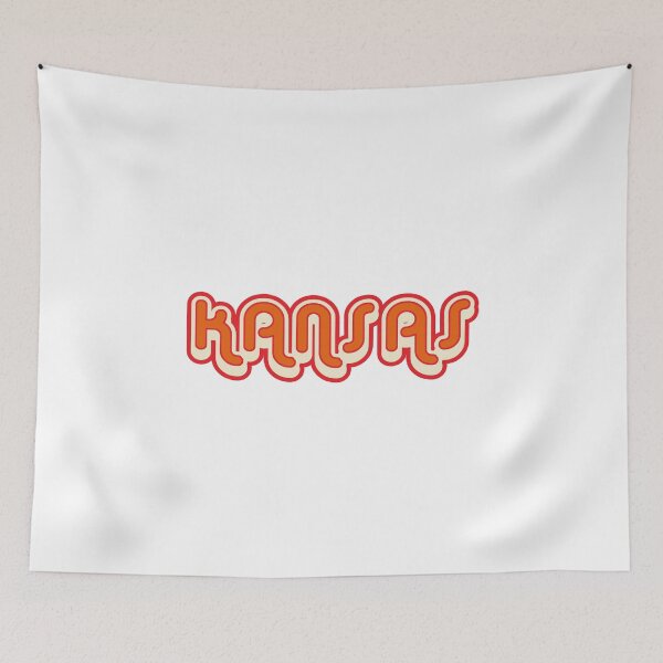 Item preview, Kansas retro 1970s vintage design with shadow designed and sold by webdango.